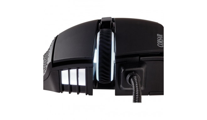 CORSAIR SCIMITAR RGB ELITE MOBA/MMO mänguhiir must taustvalgustusega RGB LED 18000 DPI optiline (EU)