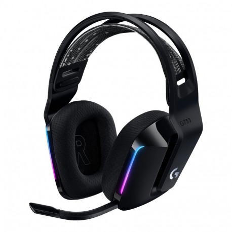 LOGITECH G G733 LIGHTSPEED Wireless RGB Gaming Headset Headset full size 2.4 GHz wireless black