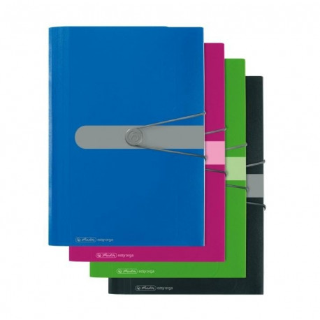 Lõõtsmapp A4 Easy Orga 12 vahega must