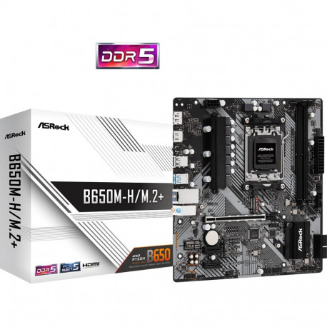 ASRock B650M-H/M.2+ Motherboard mATX / AMD AM5