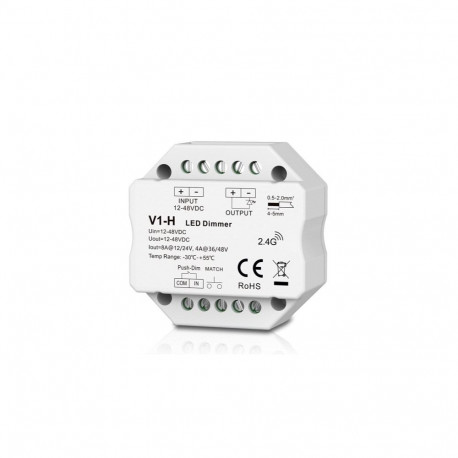 V1-H Controller, 12-48V, 1x 8A, Push-Dimm