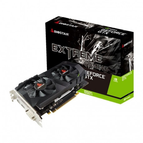 Biostar videokaart NVIDIA GeForce GTX 1050 TI 4GB GDDR5 128bit PCIE 3.0 16x Memory 7008 MHz GP