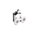 DOUBLE LOWER ROLLERS 21MM CHROME 2PCS