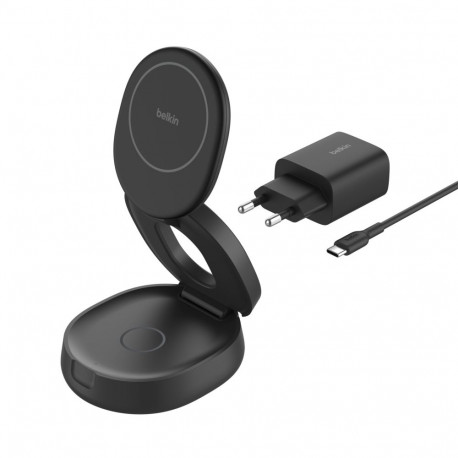 Belkin Boost Charge reguleeritav magneetiline 2-in-1 Ch.Qi2 must WIZ035kqBK