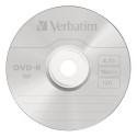 1x100 Verbatim DVD-R 4,7GB 16x kiirus, matt hõbedane
