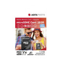 AgfaPhoto MicroSDHC UHS-I 16GB suure kiirusega Class 10 U1 + adapter