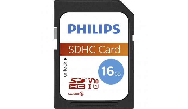 Philips SDHC kaart 16GB Class 10 UHS-I U1