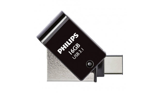 Philips 2 in 1 OTG 16GB USB 3.1 + USB C kesköömust