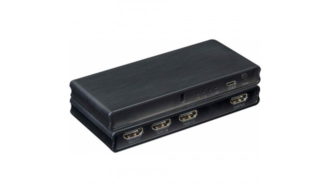 PremiumCord 4K@60Hz HDMI switch 3:1 plastic with remote control