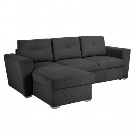 Corner sofa bed WHITBY dark grey