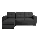 Corner sofa bed WHITBY dark grey
