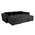 Corner sofa bed WHITBY dark grey