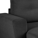 Corner sofa bed WHITBY dark grey