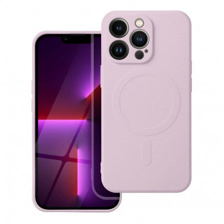 Case for IPHONE 17 Pro Max SILICONE MAG COVER (big hole) compatible with MagSafe pink