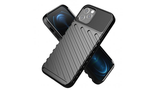 Case for iPhone 17 Pro Max / 18 Pro Max (low camera edge) Thunder black