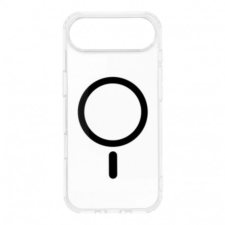 Case for iPhone 17 AIR Drop Glue Colorful Ring Mag Cover compatible with MagSafe black