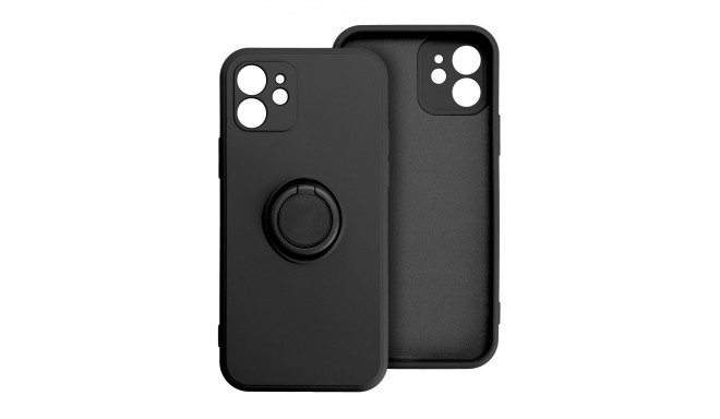 Case for iPhone 17 Pro / 18 Pro (low camera edge) Silicone Ring black