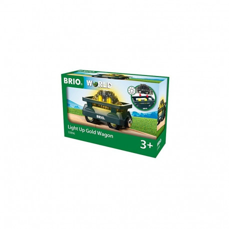 BRIO mängurong Gold Wagon with Light (33896)