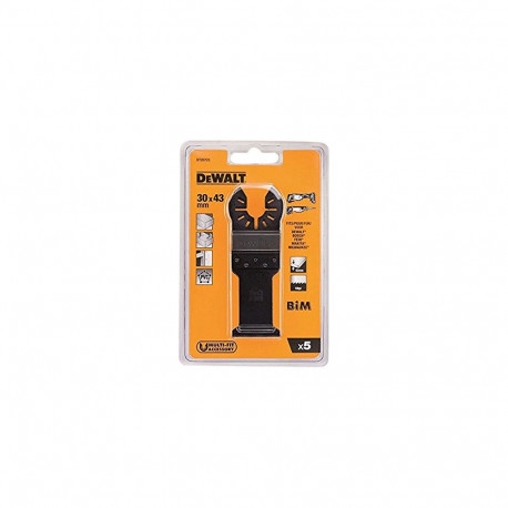 Multi-Tool Sägeblatt DT20723, 43 x 30mm, 5 Stück (BiM, 5 Stück, Breite 30mm)