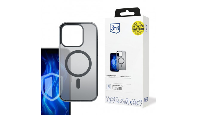 3mk Frosty MagCase for iPhone 15 Pro - Black