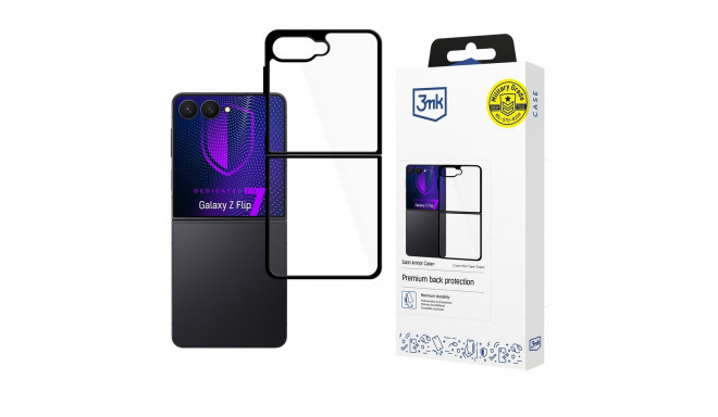 3mk Satin Armor Case+ for Samsung Galaxy Z Flip 7 - Transparent Black