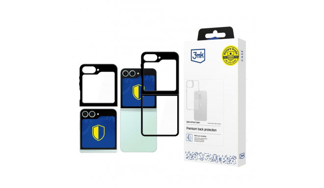 3mk Satin Armor Case+ for Samsung Galaxy Z Flip 6 / 7 FE - Transparent Black