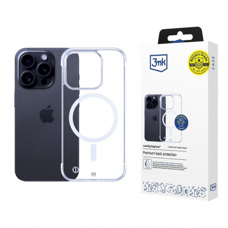 3mk Just20g MagCase for iPhone 16 Pro - transparent