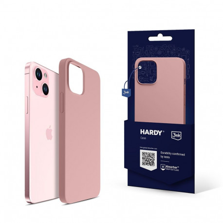 3mk Hardy Silicone MagCase for iPhone 15 Plus - Pink