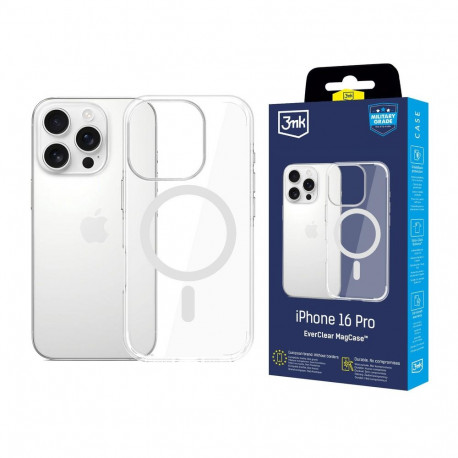 3mk EverClear MagCase for Apple iPhone 16 Pro - transparent