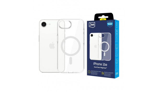 3mk EverClear MagCase for Apple iPhone 16E - transparent