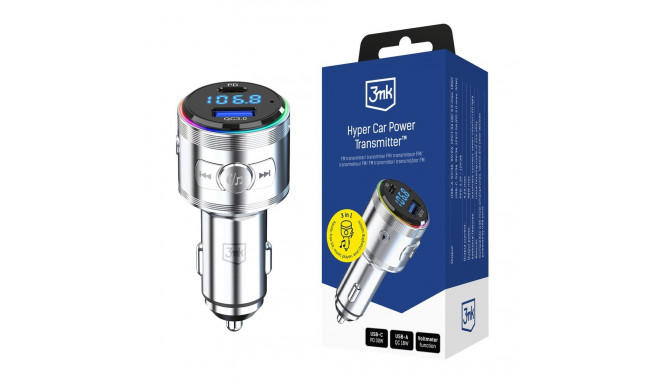 Transmitter 3in1 48W QC PD PPS USB-C USB-A 3mk Hyper Car Power Transmitter