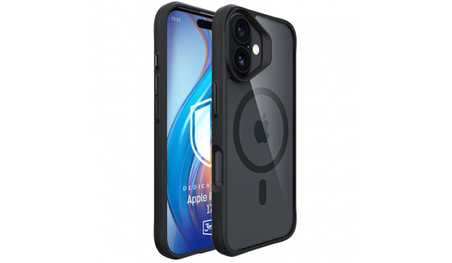3mk Satin Armor MagCase for iPhone 17 - Black