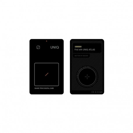 Uniq NFC locator Atlas gray/graphite Uniq-ATLASCARDTRK-GRAPHITE