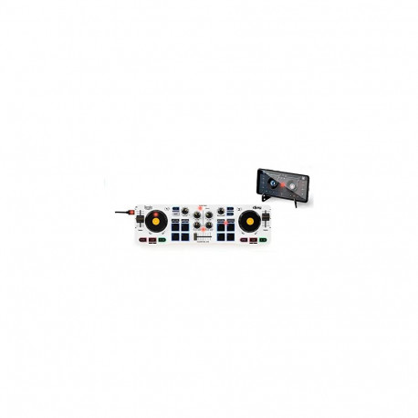 Hercules 4780921 DJ kontroller 2 kanalit must, valge, kollane