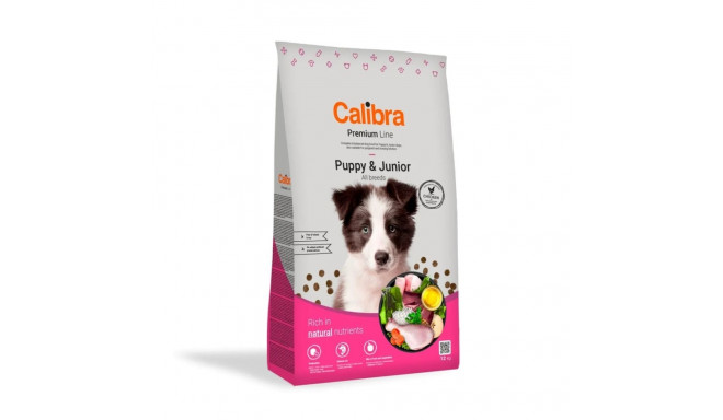 CALIBRA Dog Premium Line Puppy&Junior kana kuiv koeratoit 12kg