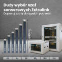 Extralink seinapealne hall 18U 600x450 rack-kapp