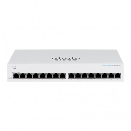 Cisco võrgulüliti CBS110 haldamata L2 Gigabit Ethernet (10/100/1000) 1U, hall