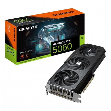 GIGABYTE GeForce RTX 5060 GAMING OC 8G Graphics Card - 8GB GDDR7, 128bit, PCI-E 5.0, 2595 MHz Core C