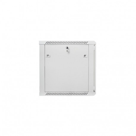 Lanberg wall-mounted installation rack cabinet 19'' 12U 600x600mm gray (glass door)