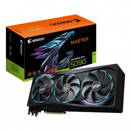 GIGABYTE AORUS graafikakaart GeForce RTX 5090 MASTER 32G 32GB GDDR7 512bit PCI-E 5.0 2655MHz 3x DP 2
