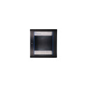 Extralink seinakinnitusega must rackmount kapp 12U 600x450
