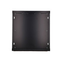 Extralink seinakinnitusega must rackmount kapp 12U 600x450