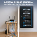 Extralink seinakinnitusega must rackmount kapp 12U 600x450