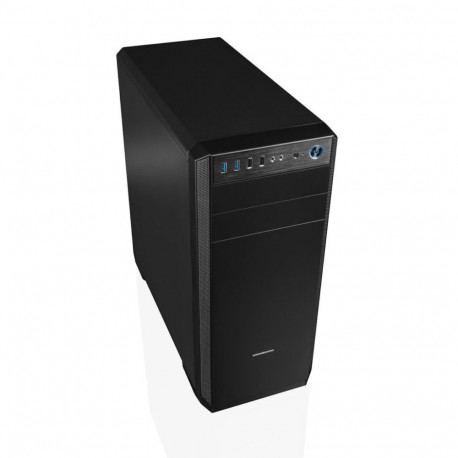 Modecom arvutikorpus Oberon Pro Midi-Tower, must