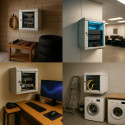 Extralink Rackmount cabinet 4U 10" Gray wall-mounted