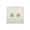 Extralink seinakapp 6U 600x450 ASP hall, metalluksega