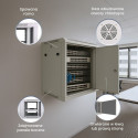 Extralink seinakapp 6U 600x450 ASP hall, metalluksega