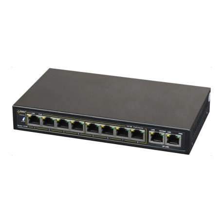 PULSAR S108 network switch Fast Ethernet (10/100) Power over Ethernet (PoE) Black