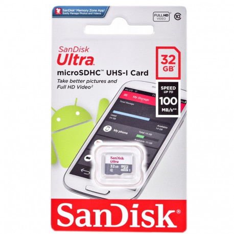 Sandisk Ultra microSDHC mälukaart 32 GB Class 10