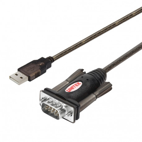 UNITEK Y-105 serial cable Black 1.5 m USB Type-A DB-9